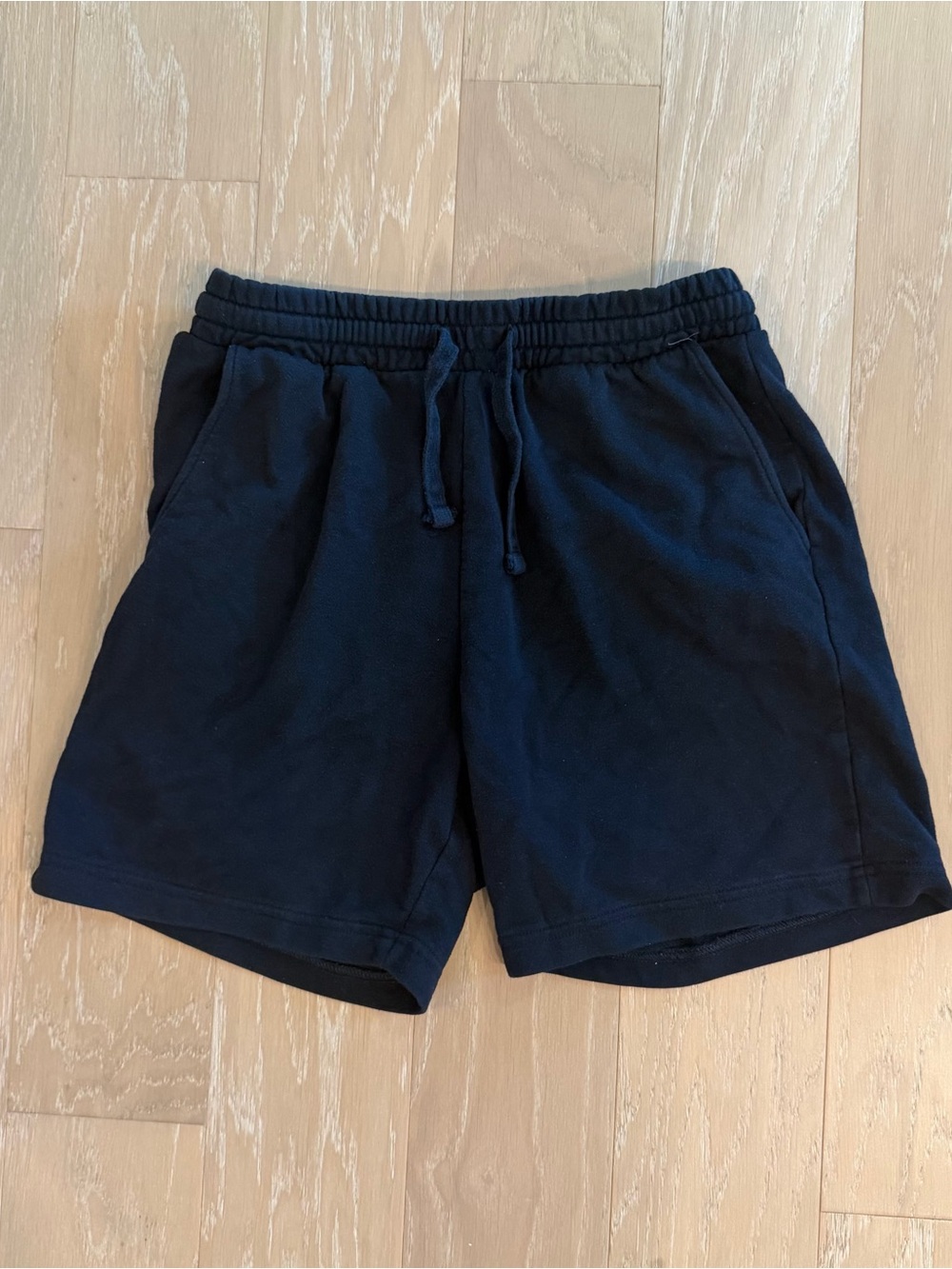 Men's Black Drawstring Casual Shorts